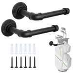 BiJun Golf Club Wall Mount Organize Golf Ball Holder Display Golf Putter Rack Golf Storage Organizer Golf Club Ball Holder Display Bracket Storage Rack for Garage (A3)