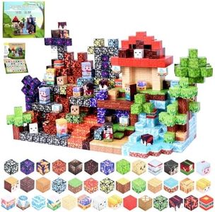 330PCS 0.8in Magnetic Blocks STEM Toy for Toddler Boys Girls Ages 3-12