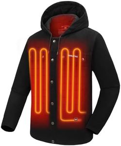 Venustas 12V Heated Utility Jacket for Men with Battery, Heated Jacket with 50% Larger Heating Zones for Outdoor Work