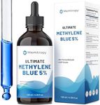 Methylene Blue Pharmaceutical Grade 4.06 fl oz (120 mL), 99% Purity Supplement for Humans, Formaldehyde-Free, Alcohol-Free, Glass Bottle