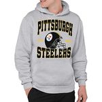 Junk Food Clothing x NFL - Team Helmet - Unisex Adult Pullover Hoodie for Men and Women - Officially Licensed NFL Apparel Grey