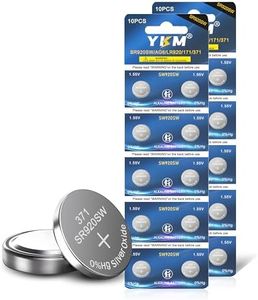 YKM 371 SR920SW Battery AG6 370 371 V371 1.55V Silver Oxide Batteries Replacement for Watch Button Coin Battery 20 Pack