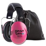 HEARTEK Kids Earmuffs Hearing Protection with Travel Bag- Junior Ear Defenders for Children, Padded Baby Ear Protection, Infants, Small Adults, Women - Adjustable Protectors Noise Reduction Ear Muffs