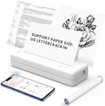 HPRT A4 Thermal Printer - MT810 Portable Bluetooth Printer, Support 210x297mm Paper, Wireless Mobile Printer Compatible Travel, Office, School, Home, Inkless Small Printer for Phone & Laptops