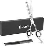 Essoy Professional Thinning Shears Hair Cutting Teeth Scissors(6.5-Inches),Stainless Steel Haircut Scissor with Fine Adjustment Screw for Home Salon,Barber Hairdressing Scissor for Women Men Kids