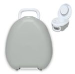 My Carry Potty - Grey Pastel Travel Potty, Award-Winning Portable Toddler Toilet Seat for Kids to Take Everywhere