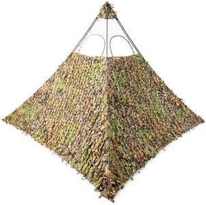 Nukem Grab & Go Hunting Ground Blind - Mossy Oak Obsession 3D Leafy - Lightweight Stake-Free Pop Up Turkey & Deer Blind, Regular