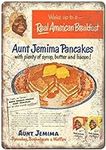 Retro Metal Tin Signs Aunt Pancake 