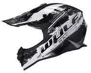 Wulfsport Off Road Pro Motocross Helmet Adult Motorcycle Motorbike Helmets Black L (59-60cm)