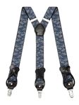 Kohentact Suspenders for Men with Clip & 6 Buttons 1.4in Y-Shape Stainless Steel