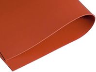 Red Silicone Rubber Sheet, 60A 1/16 x 9 x 12 Inch Commercial Grade, Made in the USA, No Adhesive Backing, High Temp Gasket Material