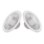 KRISMYA 2pcs Stainless Steel Mesh Metal Sink Strainer Bathtub Drain Hole Hair Catcher Drain Hole Filter Trap