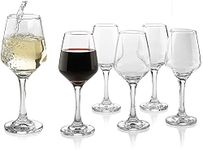 Ash & Roh® - Glasses Crystal Premium Crystal Wine Glasses Long Stem,Perfect for Red or White,Daily Use - 250 ML (6)