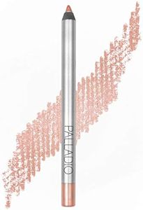 Palladio Precision Eyeliner, Silicone Based, Rich Pigment, Gentle Application, Dramatic Smoky Effect to Soft Everyday Wear, Sensitive Eyelids, Sets Itself, Can be Sharpened, Rose Gold