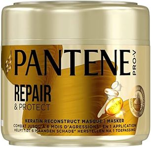 Pantene pro-v, masque cheveux repair & protect, à la kératine, pour cheveux fragiles et abîmés, aide à combattre les signes des agressions en 1 seule application, format 300 ml