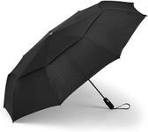 ShedRain Vortex Automatic Jumbo Compact Folding Windproof Travel Umbrella – Push Button Open & Close - Rain & Windproof Vented Double Canopy – Protect from Rain, Sun & Wind - Wind Tunnel Tested to 75
