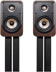 Polk Signature Elite ES15 Bookshelf Speaker - Hi-Res Audio Certified, Dolby Atmos & DTS:X Compatible, 1" Tweeter & 5.25" Woofer, Power Port Technology for Effortless Bass (Pair, Contemporary Walnut)