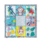 Infantino Jumbo Sensory Discovery Mat - Play Mat, Sensory Exploration, On The Go Play, Tummy-Time with Giant Selfie Mirror, 48"X48" (122 cms x 122 cms), Multicoloured