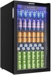 EUHOMY 90L Drinks Fridge, 126 Can B
