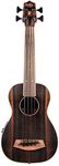 Kala UBASS EBY FS Acoustic Electric Bass Striped Ebony Fretted w Bag