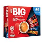 The Big Biscuit Box Assorted Gift Box Chocolate & Caramel Bars for Birthday Christmas & Valentines Biscuit Chocolate Box for Kids (Multipack of 71, Chocolate Selection Box) By Direct Mart