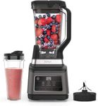 Ninja 2-in-1 Blender with 3 Automatic Programs; Blend, Max Blend, Crush, and 4 Manual Settings, 2.1L Jug & 700ml Cup, 1200W, Dishwasher Safe Parts, Auto-iQ, Black BN750UK