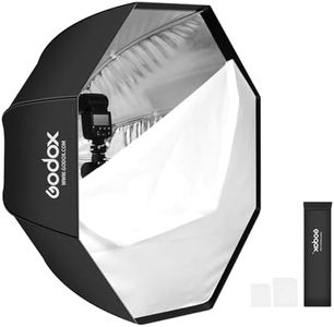 Godox 47.3" / 120cm Octagon Reflective Umbrella Silver with Carrying Bag Portable Octabox for Studio Photography Flash Speed Light