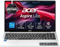 Acer Aspire Lite 12th Gen, Intel Core i5-12450H, Office 2024 + M365 Basic, 12GB RAM/512GB SSD, 39.62cm 15.6" FHD IPS Display, Win 11 Home, Pure Silver, 1.7KG,AL15-52H, Backlit KB, Thin & Light Laptop