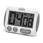 CDN Extra Big Digit Timer, White/Grey