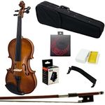 Paititi 1/4 Size Artist-100 Student Violin Starter Kit with Brazilwood Bow Lightweight Case, Shoulder Rest, Extra Strings and Rosin