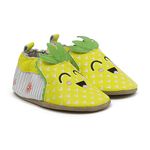 Robeez Yellow Pineapple Soft Soles, Baby Girl Shoes, 18-24 Months Booties