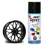 just spray Glossy Black Acrylic Spray Paint Gloss Finish Multipurpose Spray Paint | DIY, Quick Drying Good finish for Metal, Wood, and Walls 400ml (Black)