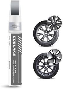 COSLAKE Rim Touch Up Paint(Midnight Silver) for Tesla Model 3 18'' Aero Wheel/Model S 19'' Tempest Wheel, Curb Rash Repair Rim Scratch Repair with Masking Tape & Sandpaper