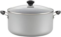 Farberware Cookware Nonstick Stockpot with Lid, 10.5 Quart, Silver