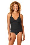 ATHENA Women's Tankini, Black, 10