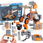 Avishkaar Robotics Advanced Kit|150-In-1 DIY Stem Metal Kit|Multicolor|150+ Parts|Learn Robotics|Coding & Mechanical Design|for Kids Aged 10-14|Made in India|Educational DIY Stem |Made in India