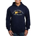 CafePress Playing Guitar Is My Retirement Plan Hoodie (Dark) Men's Dark Hooded Sweatshirt Hoodie Navy