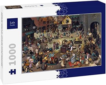 Lais Puzzle Pieter Bruegel il Vecchio - Serie di dipinti ad arco, La battaglia di Carnevale e la Quaresima 1000 pezzi