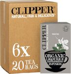 Clipper Organic Liquorice Tea Bags | 120 Infusion Liquorice Root Teabag Sachets (6 x Boxes of 20) | Bulk Buy for Home & Catering | Caffeine-Free Herbal Tea Bags | Natural, Unbleached & Biodegradable