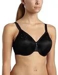 Wacoal Women's Slimline Seamless Minimizer Bra, Black, 36DDD