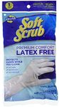 Soft Scrub 12612-26 Premium Comfort Household Gloves, Medium , White