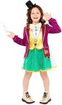 Amscan 9916203 - Officially Licensed Roald Dahl Willy Wonka Girl World Book Day Costume Age: 3-4 Years