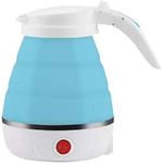 Kotak Sales Travel Electric Portable Foldable 600ML Kettle Collapsible Silicon 220V 50Hz for Tea Coffee Hot Water (MultiColor)