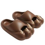 Just Décor Cute Animal Paws Cloud Slides for Girls and Boys Quick Drying Lightweight EVA Thick Soft Shower Sandals Platform Footwear Open Toe Summer Unisex Slippers Pool Spa Shoes for Indoor & Outdoor