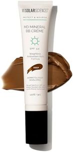 MDSolarSciences Mineral BB Creme SPF 50 | Hydrating, Sheer Tinted Mineral Sunscreen with Niacinamide, Caffeine & Squalane | Blurring, Anti-Aging, Clean & Reef Safe | Deep 1.23 oz