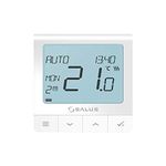 Salus Quantum SQ610RF, Wireless Room Thermostat Control for Underfloor Heating, Smart Home - White, 86 mm x 86 mm x 11 mm