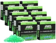 Gel Blaster Gellets Refill Ammo, 100,000 Green Gellets - All-Natural Eco Friendly, Non-Toxic, Non-Staining & Non-Irritating Water Based Gel Balls - Made Specifically for Gel Blaster