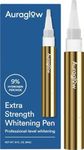 Auraglow Extra Strength Teeth Whitening Pen, 9% Hydrogen Peroxide, 40+ Whitening Treatments, Whitens Teeth Fast, No Sensitivity, 4mL