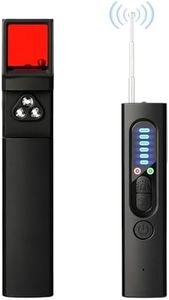 SOXOI Détecteur de Caméra Cachée 4 en 1 – Micro Espion Détecteur, Détecteur RF sans Fil, GPS Tracker, Anti-Espion, 5 Niveaux de Sensibilité pour Bureau, Hôtel, Maison, Alarme de Sécurité
