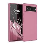 kwmobile Case Compatible with Google Pixel 6 Case - Soft Slim Protective TPU Silicone Cover - Dark Rose